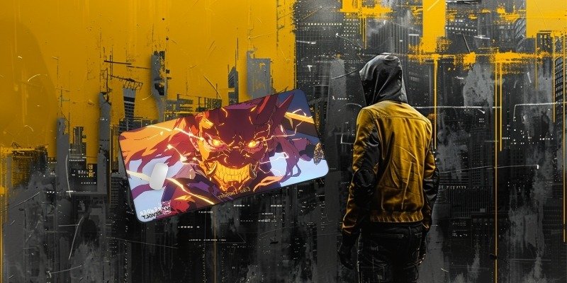 image of render revolt yellow desk mats